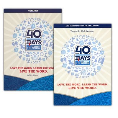 Stock image for Rick Warren 40 Days in the Word, Kit (DVD & Workbook) By Saddleback Resources Paperback 2011 for sale by SecondSale