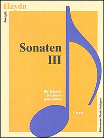 Stock image for Haydn: Sonaten III For Piano (Music Scores) for sale by WorldofBooks