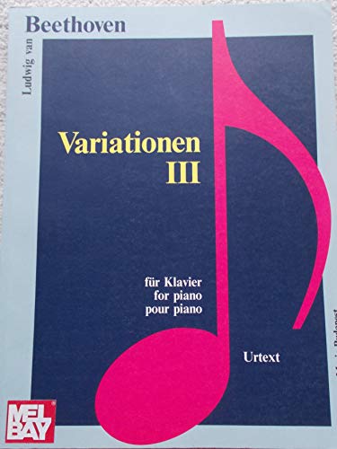 Variations III (Music Scores) (9789639059337) by Beethoven, Ludwig Van