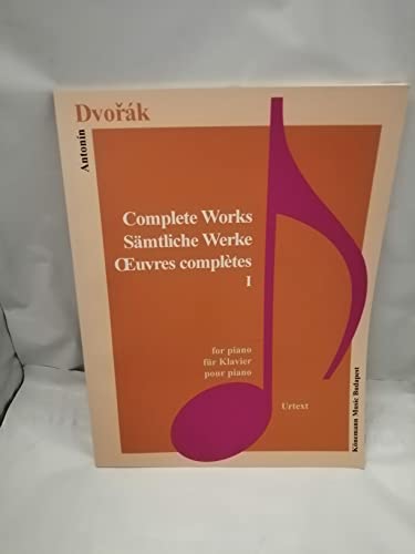 9789639155190: Dvorak: Complete Piano Works I (Music Scores)