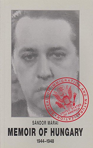 9789639241107: Memoir of Hungary 1944-1948