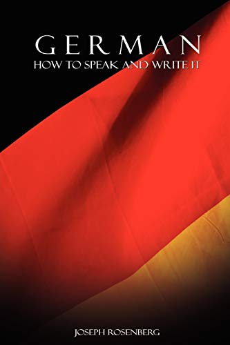 9789650060350: German: How to Speak and Write It