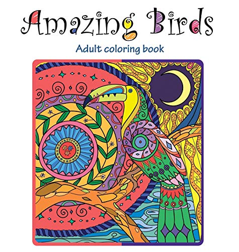 9789652000095: Amazing Birds: Adult Coloring Book