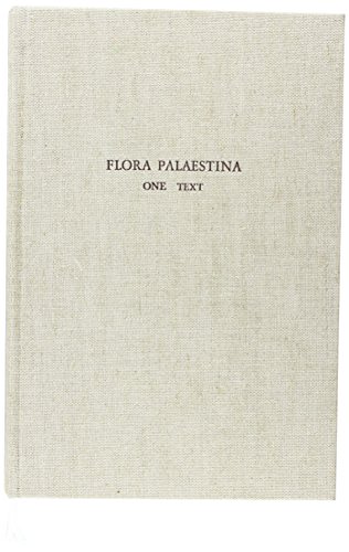 Imagen de archivo de Flora Palaestina, Part One a la venta por ISD LLC