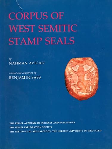 Beispielbild fr Corpus of West Semitic Stamp Seals zum Verkauf von Henry Stachyra, Bookseller