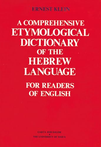Stock image for A Comprehensive Etymological Dictionary of the Hebrew Language for sale by Dorothy Meyer - Bookseller