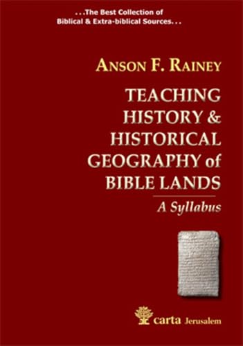 9789652208217: Teaching History & Historical Geography of Bible Lands: A Syllabus