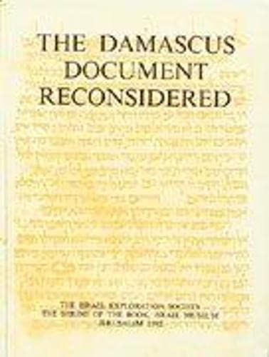 9789652210142: The Damascus document reconsidered