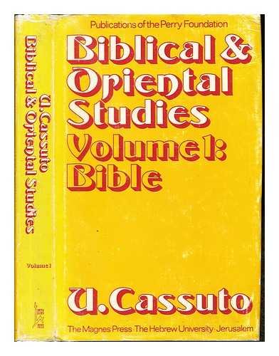9789652234766: Bible (v. 1) (Biblical and Oriental Studies)