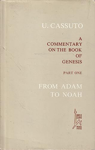9789652234803: From Adam to Noah (Part 1): A Commentary on the Book of Genesis I-VI