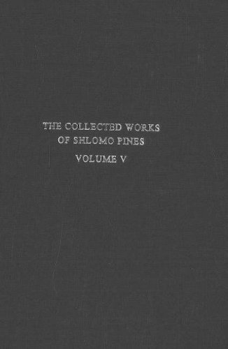 Studies in the history of Jewish thought (The Collected works of Shlomo Pines) (9789652239105) by Shlomo Pines