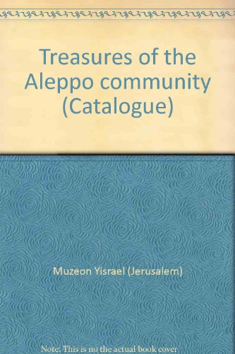 Stock image for Treasures of the Aleppo Community for sale by Langdon eTraders