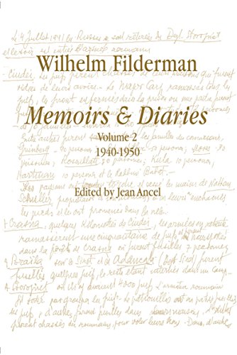 Stock image for Wilhelm Filderman: Memoirs and Diaries, Volume 2 1940-1952 for sale by Bookmonger.Ltd