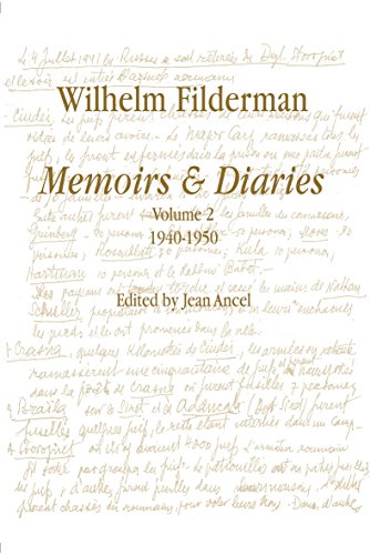Stock image for Wilhelm Filderman: Memoirs and Diaries, Volume 2 1940-1952 for sale by ThriftBooks-Dallas