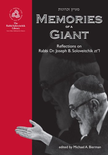 9789655241419: Bierman, M: Memories of a Giant (The Rabbi Soloveitchik Library)