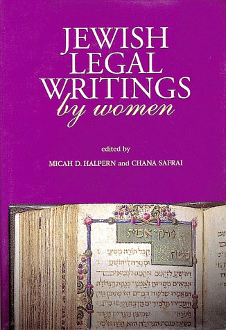 Stock image for Jewish Legal Writings by Women for sale by SecondSale
