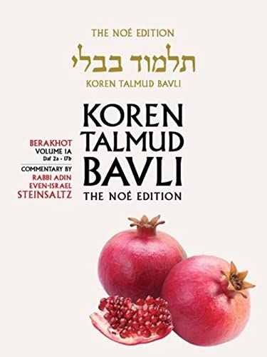 Stock image for Koren Talmud Bavli, Volume 1a Berakhot, Daf 2a17b, Noe Color for sale by PBShop.store US