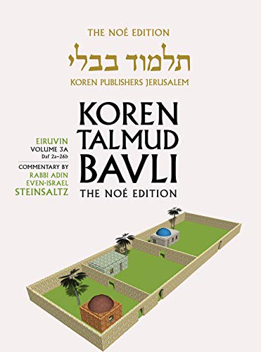 Stock image for Koren Talmud Bavli V3a Eiruvin, Daf 2a26b, Noe Color Pb, HE for sale by PBShop.store US