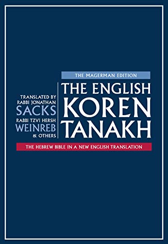 Beispielbild fr English Koren Tanakh : The Hebrew Bible in a New English Translation, Magerman Edition zum Verkauf von GreatBookPrices