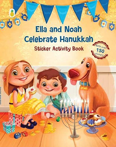 9789659000241: Ella and Noah celebrate Hanukkah: Sticker activity book