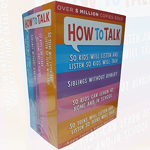 Stock image for How to Talk Collection Adele Faber & Elaine Mazlish 4 Books Bundle (How to Talk So Teens Will Listen and Listen So Teens Will Talk, How to Talk So Kids Can Learn: At Home and in School, How To Talk So Kids Will Listen and Listen So Kids Will Talk, Sibling for sale by Revaluation Books