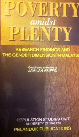 Imagen de archivo de Poverty amidst plenty: Research findings and the gender dimension in Malaysia a la venta por Arundel Books