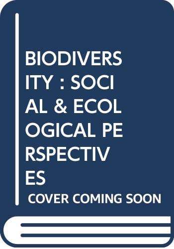 9789679998740: Biodiversity. Social and Ecological Perspectives