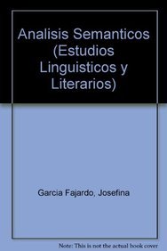 Imagen de archivo de Anlisis semnticos (Estudios Linguisticos y Literarios) (Spanish Edition) by. a la venta por Iridium_Books