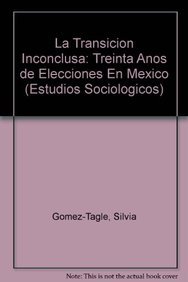 Stock image for La Transicion Inconclusa: Treinta Anos de Elecciones En Mexico (Estudios Sociologicos) for sale by medimops