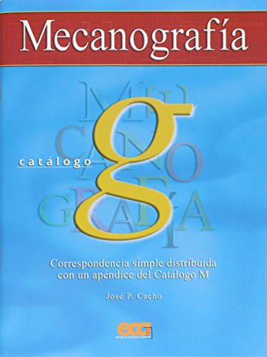 Imagen de archivo de MECANOGRAFIA CATALOGO G a la venta por Libreria El Dia