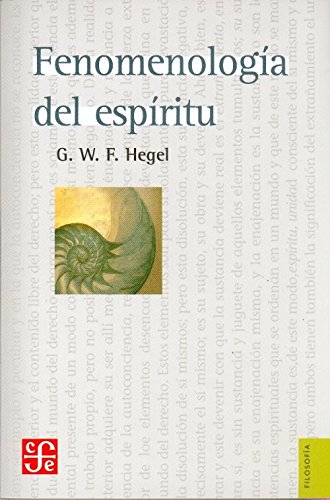 Stock image for Fenomenologa del espritu (Colec. FiHegel Georg Wilhelm Friedrich for sale by Iridium_Books