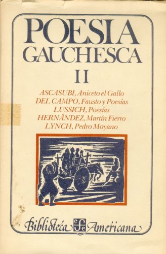 Stock image for Poesa Gauchesca, II for sale by Better World Books