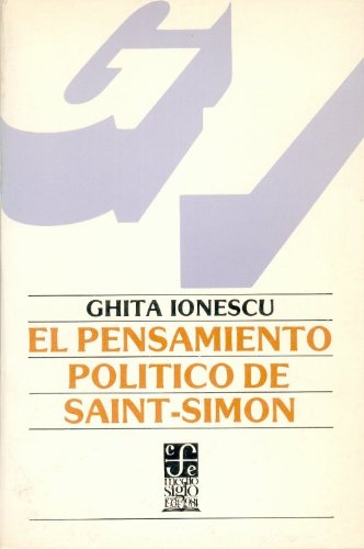 9789681615956: El pensamiento poltico de Saint-Simon (Spanish Edition)