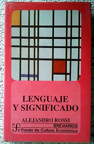 Imagen de archivo de Lenguaje y significado a la venta por Librera Juan Rulfo -FCE Madrid