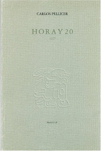 Beispielbild fr Hora y 20. 1927 zum Verkauf von Hamelyn