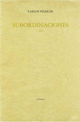 Stock image for Subordinaciones 1949 (Spanish Edition) for sale by GF Books, Inc.