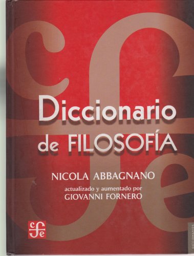 9789681663551: Diccionario de filosofa (Spanish Edition)