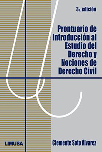 Stock image for Prontuario de introduccion al estudio del Derecho y nociones de Derecho Civil. for sale by Iridium_Books