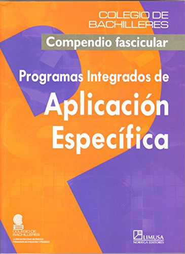 Imagen de archivo de Programas Integrados De Aplicacion Especifica/ Integrated Programs of Specifi. a la venta por Iridium_Books