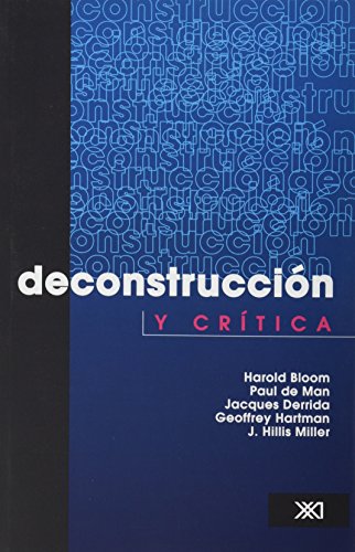 9789682324581: Deconstruccin y crtica (LINGUISTICA Y TEORIA LITERARIA)