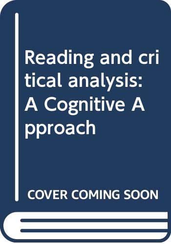 9789682466786: Reading and critical analysis: A Cognitive Approach