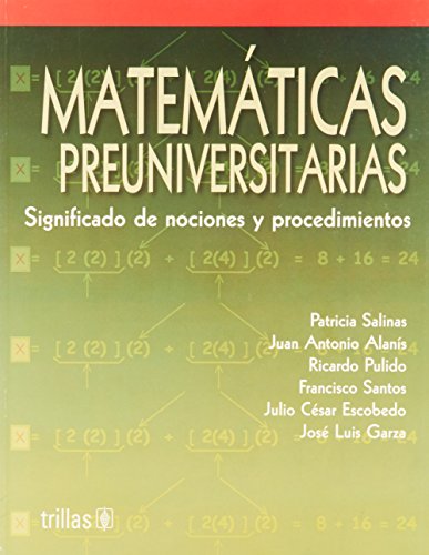 Imagen de archivo de Matemticas preuniversitarias; Significado de nociones y procidimientos. a la venta por La Librera, Iberoamerikan. Buchhandlung