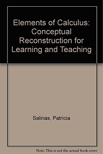 Stock image for Elements of Calculus: Conceptual RecoSalinas, Patricia for sale by Iridium_Books