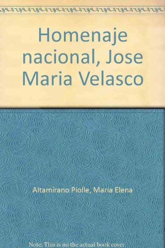 Imagen de archivo de Homenaje nacional, Jose Maria Velasco, 1840-1912 (2 Volumes) (Spanish Edition) a la venta por ZBK Books