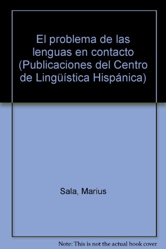 Imagen de archivo de El Problema de las Lenguas en Contacto. a la venta por ralfs-buecherkiste