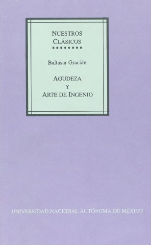 Beispielbild fr Agudeza y arte de inganio (Spanish Edition) zum Verkauf von ThriftBooks-Atlanta