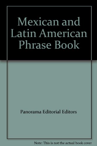 Imagen de archivo de Mexican and Latin American Phrase Book a la venta por Wonder Book