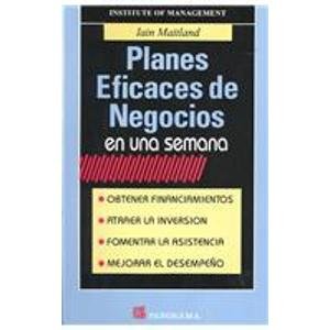 Stock image for Planes Eficaces de Negocios en Una Semana for sale by ThriftBooks-Atlanta