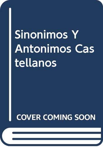 Stock image for Sinonimos Y Antonimos Castellanos for sale by HPB-Red