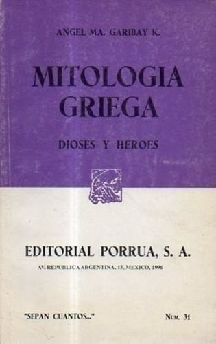 Imagen de archivo de Mitologa griega a la venta por LibroUsado  |  Tik Books SO